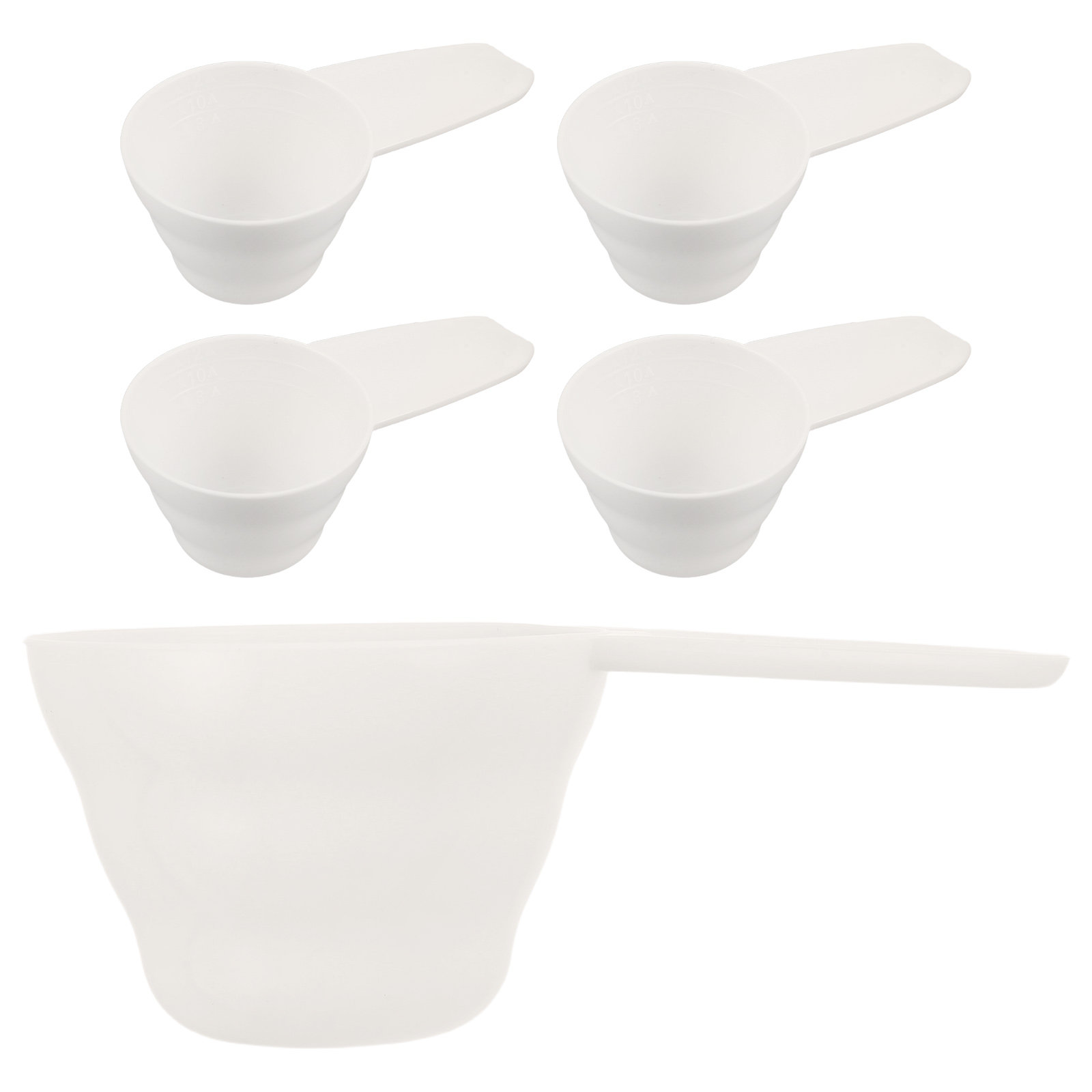 Baking (Kitchen Ingredient) - 5 szt. Plastikowych łyżek miernych, zestaw