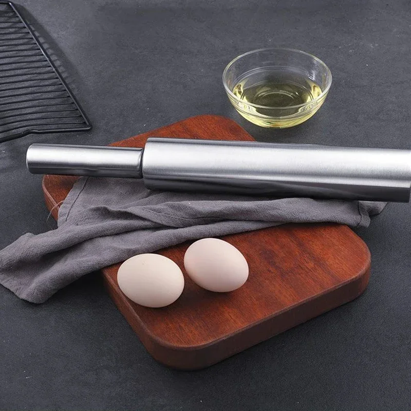Kitchen Roller Baking - Wałek do ciasta ze stali nierdzewnej,