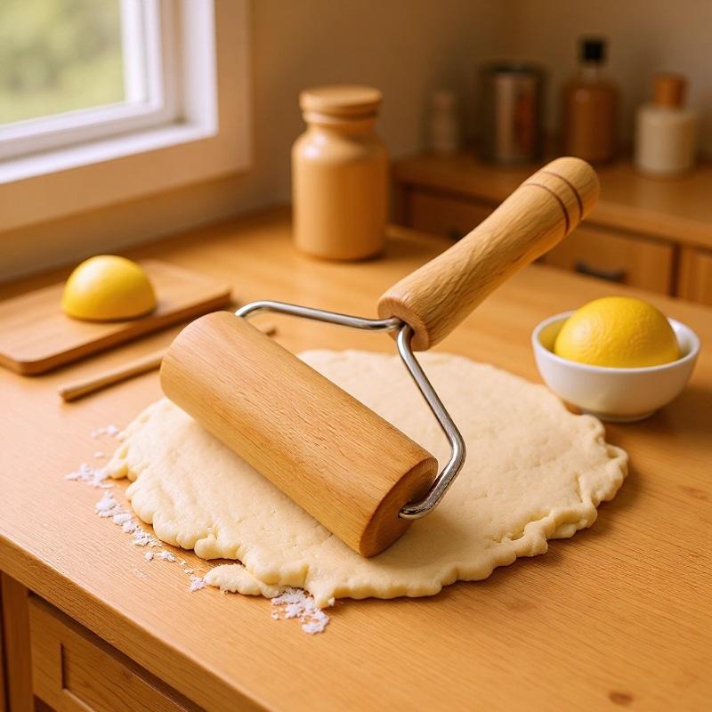 Wałek do ciasta i pizzy, drewn – Kitchen Roller Baking recenzja i cena