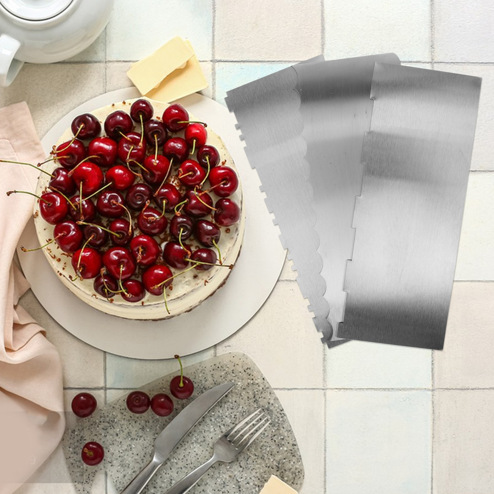 Zestaw 3 sztuk: skrobak do cia – Fondant Smoother Set recenzja i cena