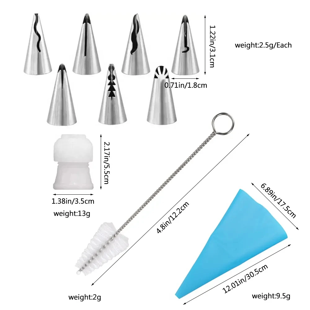 8/10szt Zestaw rosyjskich końc – Fondant Smoother Set recenzja i cena