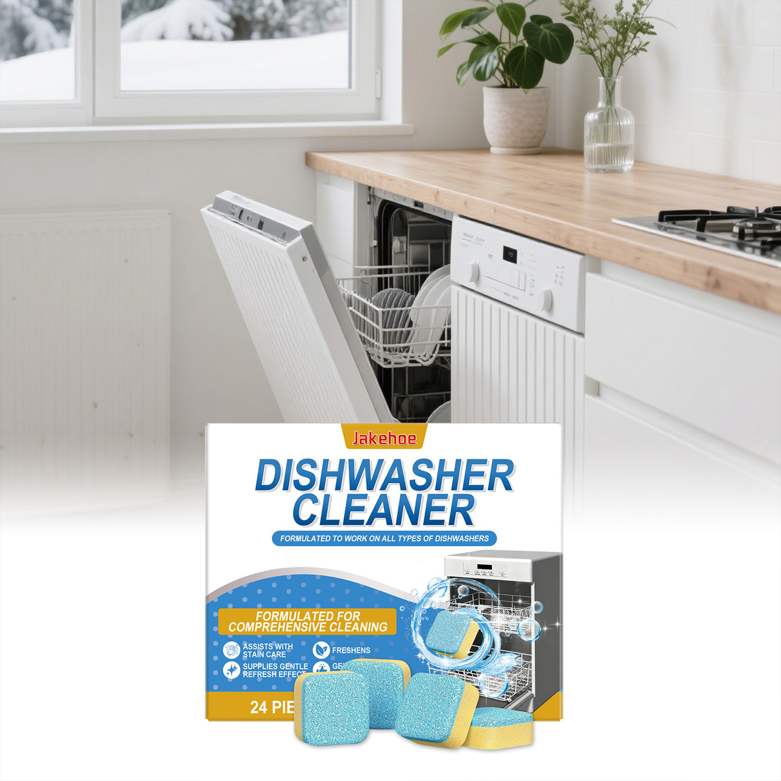 Tabletki do czyszczenia zmywar – Kitchen Cleaner With Baking Soda recenzja i cena